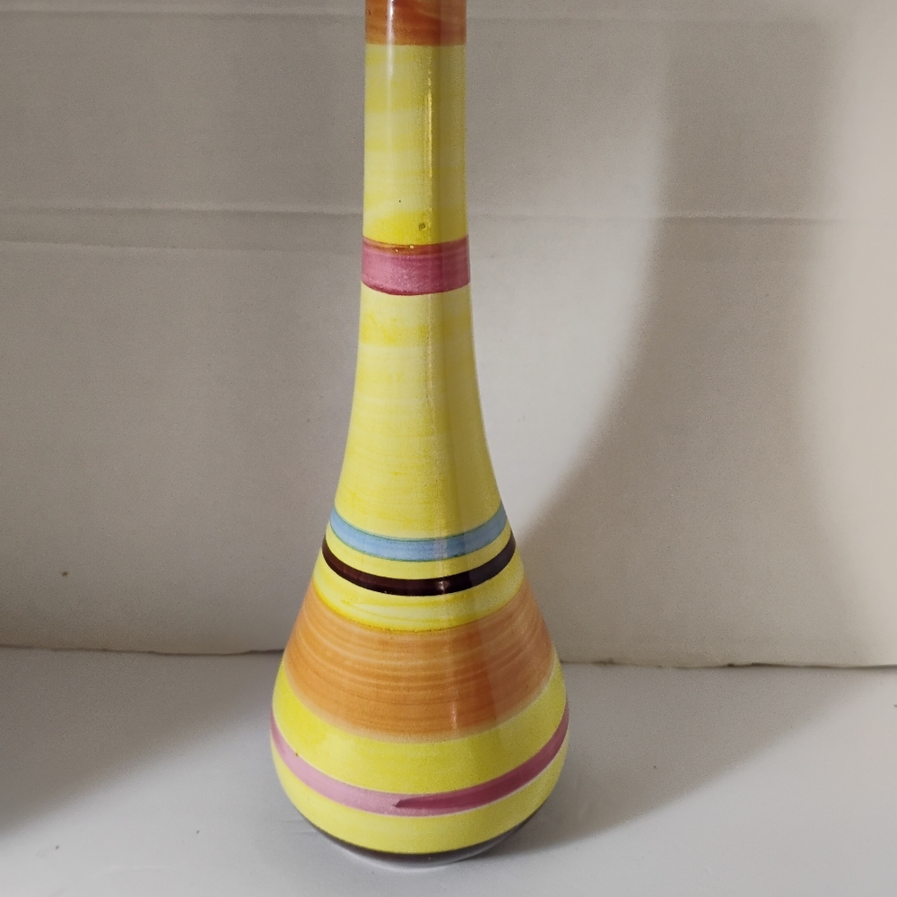Secla Vintage Hand painted Ceramic Vase